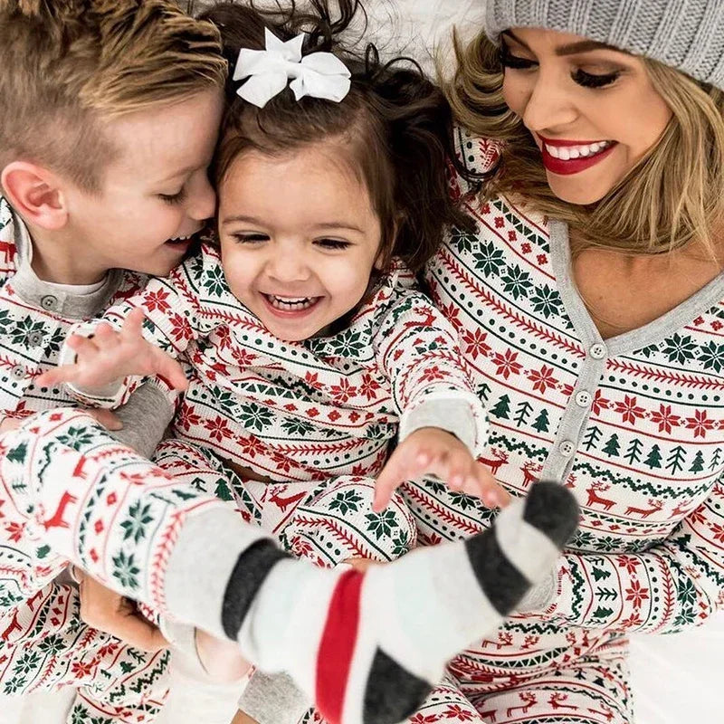 Matching Family Christmas Pajamas – Cozy Holiday Set for Mom, Dad, Kids & Baby