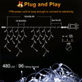 39.4 ft Christmas String Lights – 480 LEDs with 8 Modes, Timer & Memory
