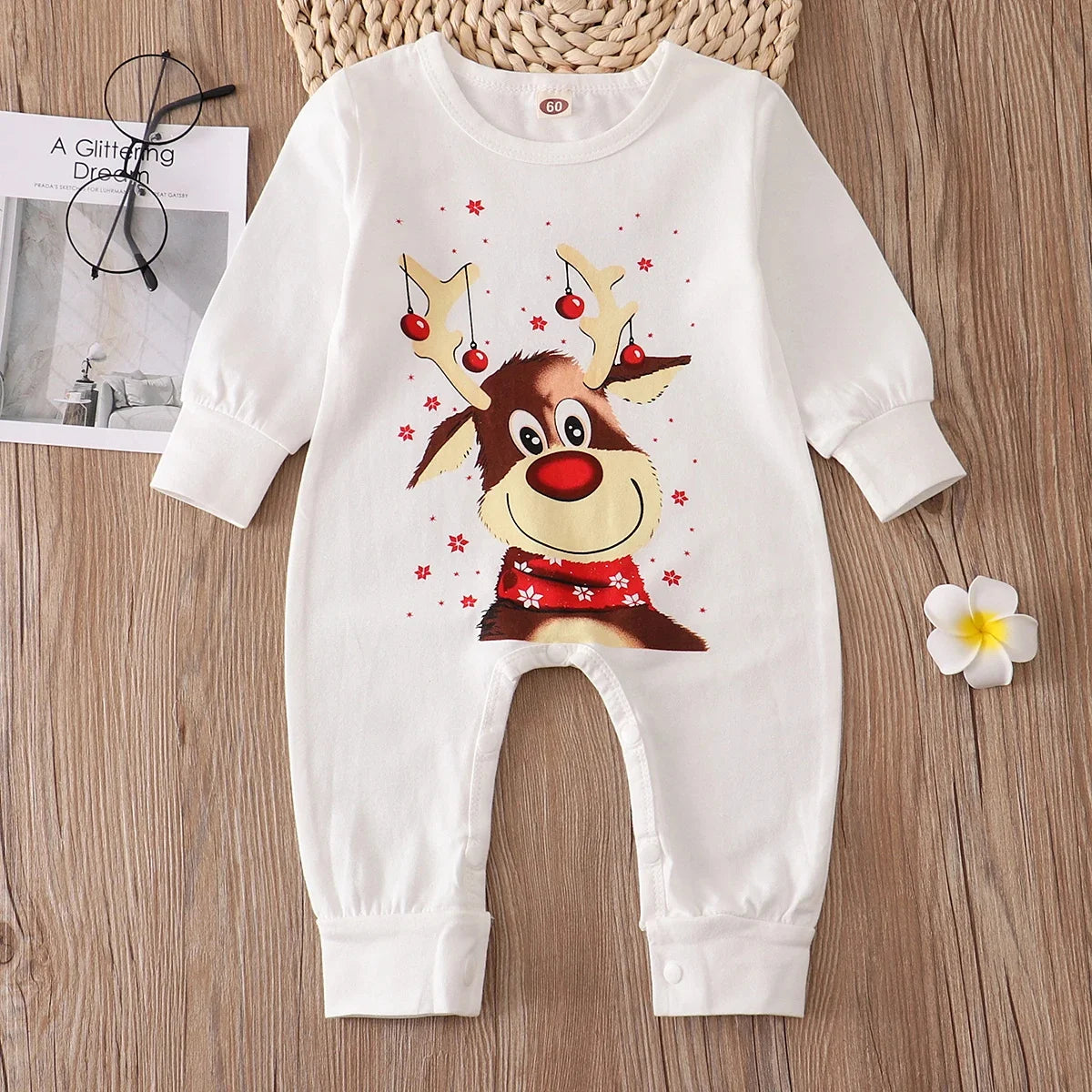 Matching Family Christmas Pajamas – Plaid Reindeer Set for Dad, Mom, Kids & Baby