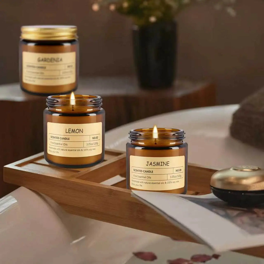 12-Piece Scented Soy Candle Gift Set – Perfect Christmas Gift