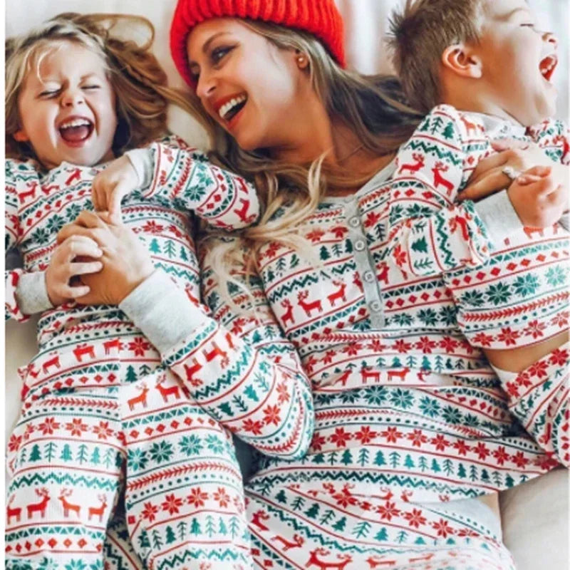 Matching Family Christmas Pajamas – Cozy Holiday Set for Mom, Dad, Kids & Baby