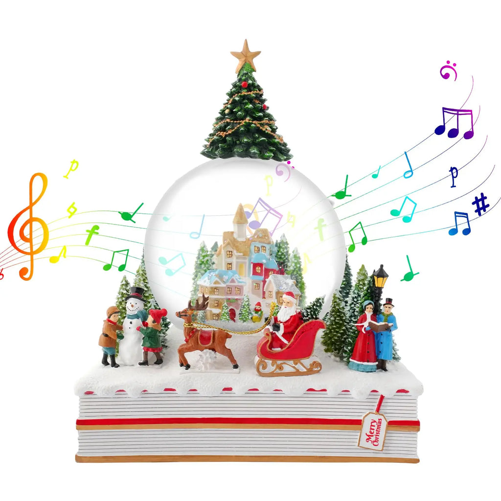 Musical Christmas Snow Globe – 4.7" Crystal Ball Holiday Gift & Decor