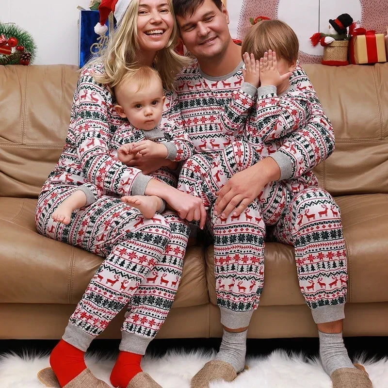 Matching Family Christmas Pajamas – Cozy Holiday Set for Mom, Dad, Kids & Baby