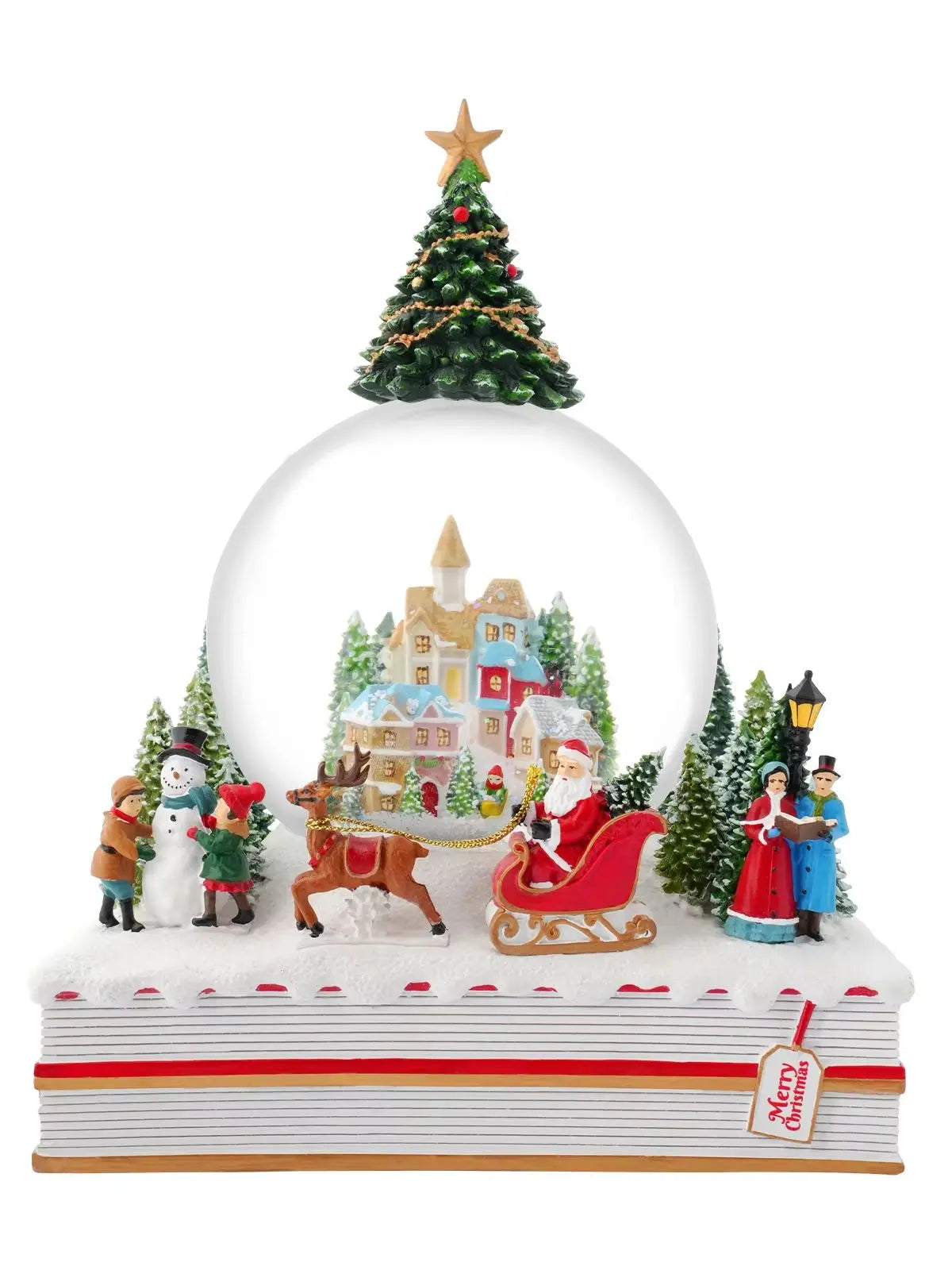 Musical Christmas Snow Globe – 4.7" Crystal Ball Holiday Gift & Decor