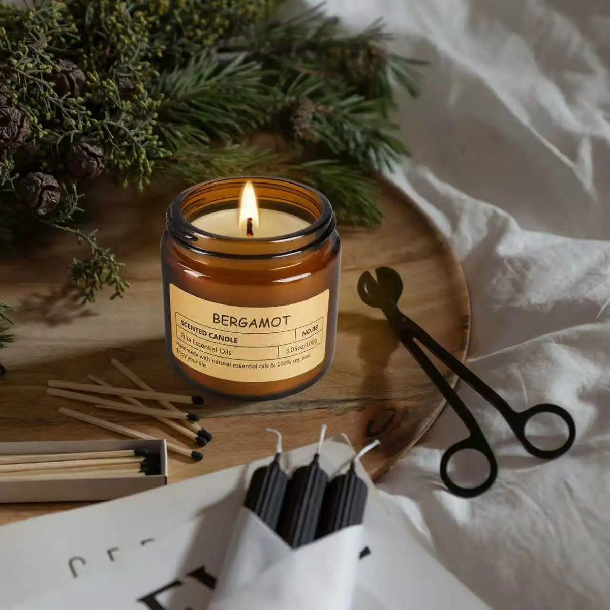 12-Piece Scented Soy Candle Gift Set – Perfect Christmas Gift